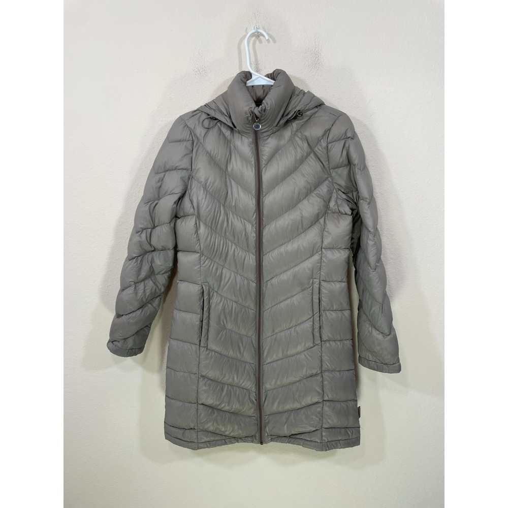 Calvin Klein Women's S Quilted Packable Lightweight Premium Down Hooded Coat